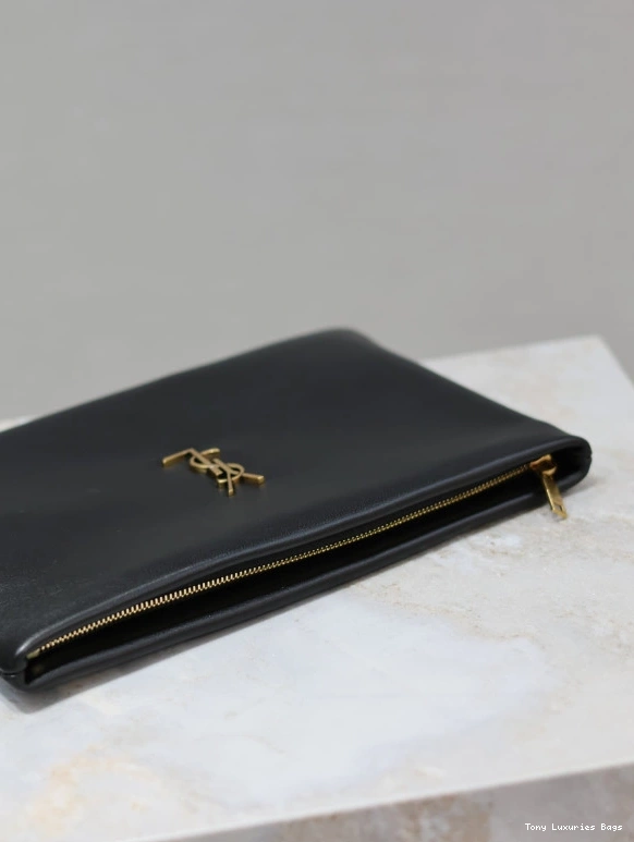 Tony Luxuries LAMBSKIN CALYPSO YSL SMALL POUCH IN 0805
